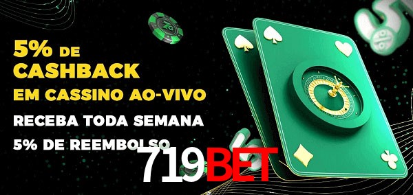 Promoções do cassino ao Vivo 719bet